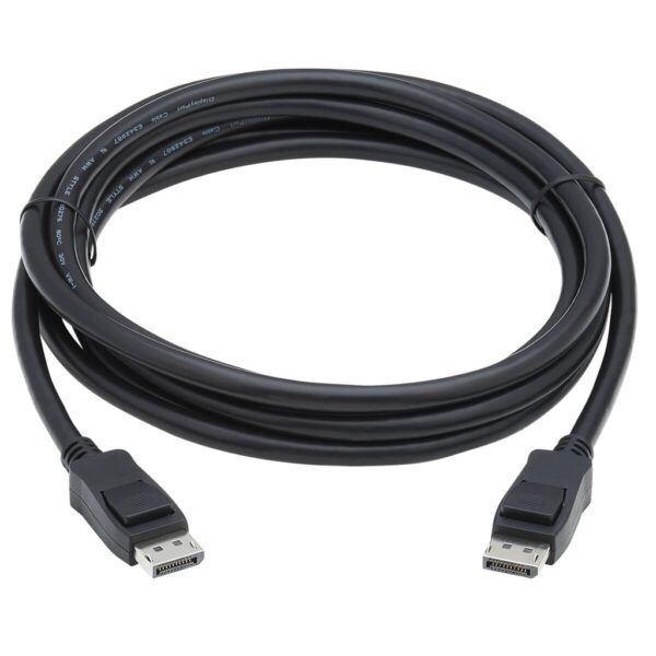 Tripp Lite series DisplayPort 1.4 Cable with Latching Connectors, 8K (M/M), Black, 10 ft. (3.1m)