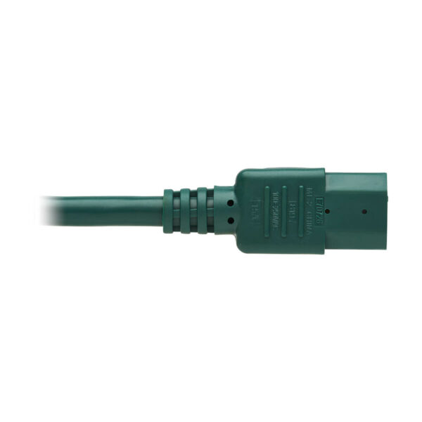 Tripp Lite series Heavy-Duty PDU Power Cord, C13 to C14 - 15A, 250V, 14 AWG, 6 ft. (1.83 m), Green