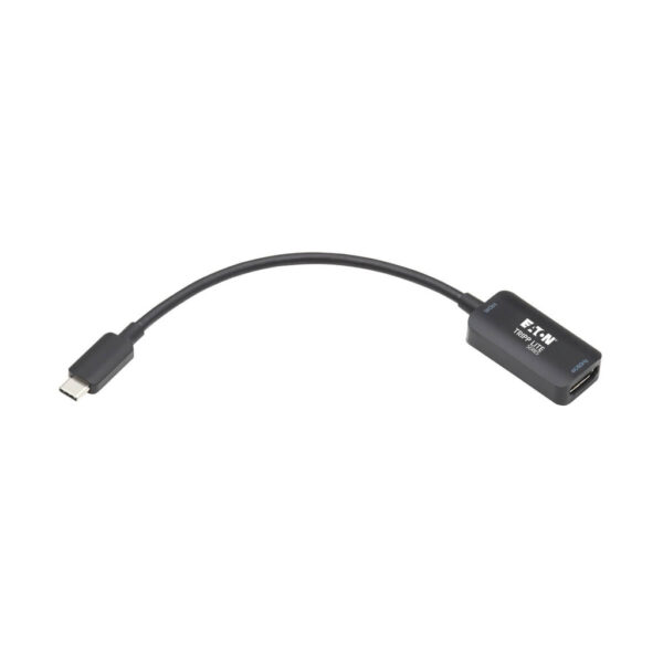 9a33cd8644643f8aec8879817f6d1965 Tripp Lite series USB-C to HDMI Active Adapter Cable (M/F), 4K 60 Hz, HDR, 4:4:4, DP 1.4 Alt Mode, HDCP 2.2, Black, 6 in. (15.2 cm)