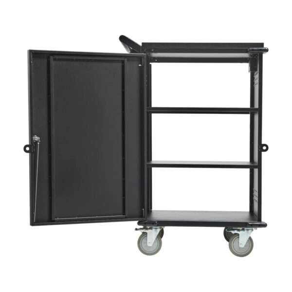 Tripp Lite series Locking Storage Cart for Mobile Devices and AV Equipment - Black
