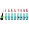 9ad1202a6cdf7f649610817290f56970 Tripp Lite series 400G Multimode 50/125 OM4 Plenum Fiber Optic Breakout Cable, 16F MTP/MPO-APC to (x4) LC Duplex (F/M), Magenta, 5 m