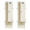 16-Device AC Charging Towers for Chromebooks - Open Frame, White, 2 Pack (32 Devices Total)