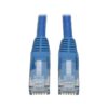 Tripp Lite series Cat6 Gigabit Snagless Molded (UTP) Ethernet Cable (RJ45 M/M), PoE, Blue, 8 ft. (2.43 m)
