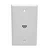Tripp Lite series Cat6 Straight-Through Modular In-Line Snap-In Coupler (RJ45 F/F), White, TAA