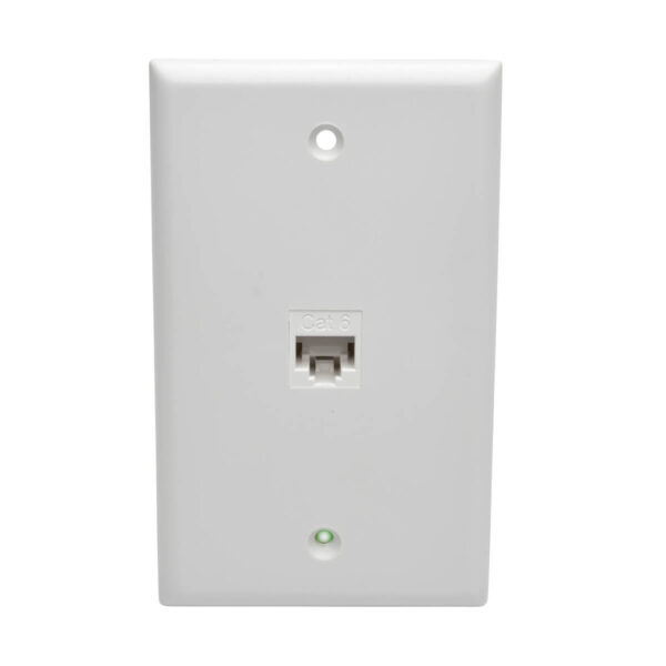 Tripp Lite series Cat6 Straight-Through Modular In-Line Snap-In Coupler (RJ45 F/F), White, TAA