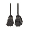 Tripp Lite series Rigid Industrial RF Coaxial Cable (M/M) - IP68, BNC Connectors, 10 ft. (3.1 m), Black