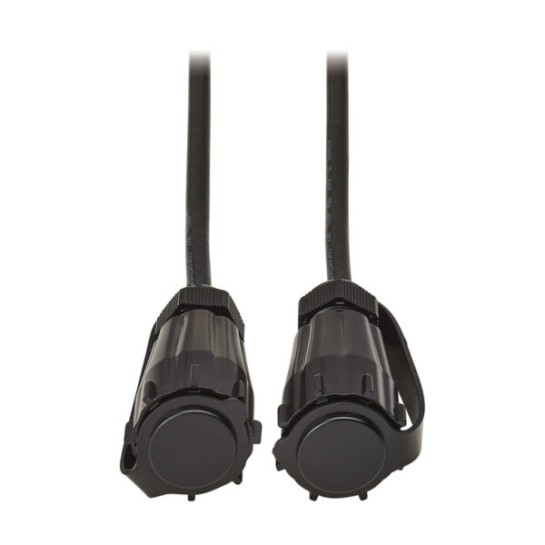 Tripp Lite series Rigid Industrial RF Coaxial Cable (M/M) - IP68, BNC Connectors, 10 ft. (3.1 m), Black