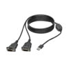 9b6f917c660f4962aadcf57be2fa4ba4 Tripp Lite series 2-Port USB to DB9 Serial FTDI Adapter Cable with COM Retention (M/M), 6 ft. (1.83 m)