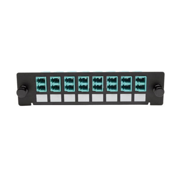 Tripp Lite series High-Density Fiber Adapter Panel (MMF/SMF), 8 LC Duplex Connectors, Black