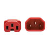 Tripp Lite series Power Cord C14 to C15 - Heavy-Duty, 15A, 250V, 14 AWG, 6 ft. (1.83 m), Red