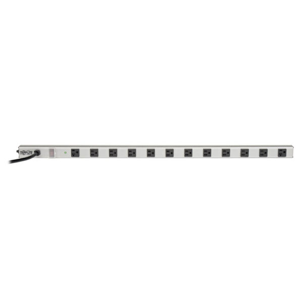 Tripp Lite series 12-Outlet Power Strip with Surge Protection, (10-15A & 2-20A), 15 ft. (4.57 m) Cord, 1650 Joules, 36 in. length