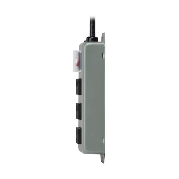 Tripp Lite series Industrial Power Strip, 3-Outlet, 6 ft. (1.8 m) Cord, NEMA 5-15P Plug, Switch Guard