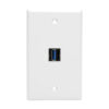 Tripp Lite series USB 3.0 SuperSpeed Keystone Jack Type-A Extension Cable (M/F), 3 ft. (0.91 m)