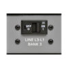 Eaton 10kW 200-240V 3PH Switched PDU, LX Interface, Gigabit, 30 Outlets, L21-30P Input, LCD, 1.8 m Cord, 0U 1.8 m Height, TAA