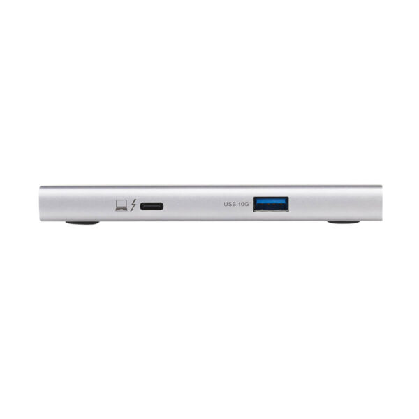 Tripp Lite series 4-Port Thunderbolt 4 Hub - 8K, 2x 4K 60 Hz, USB 3.2 Gen 2, USB-A Port, 100W Charging, Gray