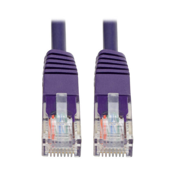 Tripp Lite series Cat5e 350 MHz Molded (UTP) Ethernet Cable (RJ45 M/M), PoE - Purple, 6 ft. (1.83 m)