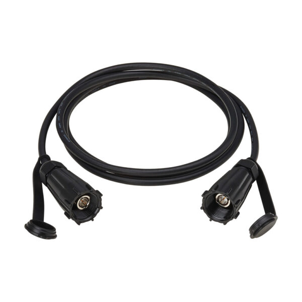 Tripp Lite series Rigid Industrial RF Coaxial Cable (M/M) - IP68, BNC Connectors, 10 ft. (3.1 m), Black