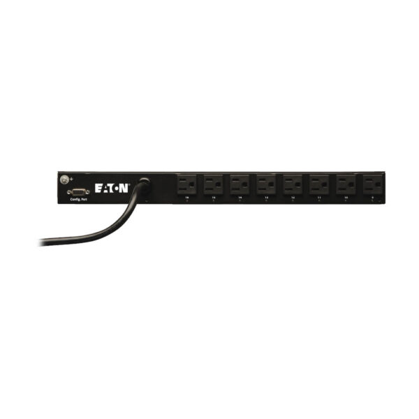 9c7afea44e186151328f417e6024e259 Eaton 1.4kW Single-Phase Switched PDU - LX Interface, 120V Outlets (16 5-15R), 5-15P, 120V Input, 12 ft. (3.66 m) Cord, 1U Rack-Mount, TAA