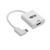 Tripp Lite series USB-C to HDMI Adapter (M/F) 4K 60 Hz, HDCP 2.2, Right-Angle USB-C, White