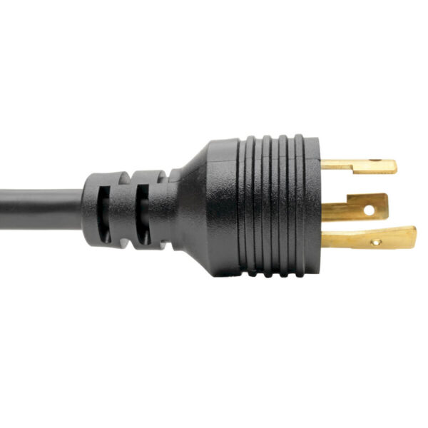 Tripp Lite series Power Cord Adapter, NEMA L5-20P to NEMA 5-15R - Heavy-Duty, Locking, 20A, 125V, 12 AWG, 6-in. (15.24 cm), Black