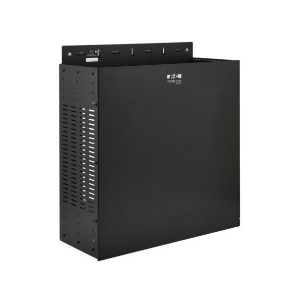 Tripp Lite series SmartRack 4U Low-Profile Vertical-Mount Vented Wall-Mount Mini Rack Enclosure, Black