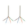 Tripp Lite series Cat5e 350 MHz Solid Core (UTP) PVC Bulk Ethernet Cable - White, 1000 ft. (304.8 m), TAA