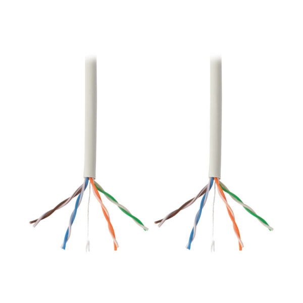 Tripp Lite series Cat5e 350 MHz Solid Core (UTP) PVC Bulk Ethernet Cable - White, 1000 ft. (304.8 m), TAA