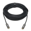 9cdd41758821948415188401f51bffc4 Tripp Lite series USB-C AOC Cable (M/M) - USB 3.2 Gen 2 (10 Gbps) Plenum-Rated Fiber Active Optical Cable - Data Only, Black, 10 m (33 ft.)
