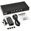Tripp Lite series 4-Port DisplayPort Dual-Display KVM Switch - 4K 60 Hz, USB 3.2 Gen 1, HDCP 2.2, USB Sharing, TAA