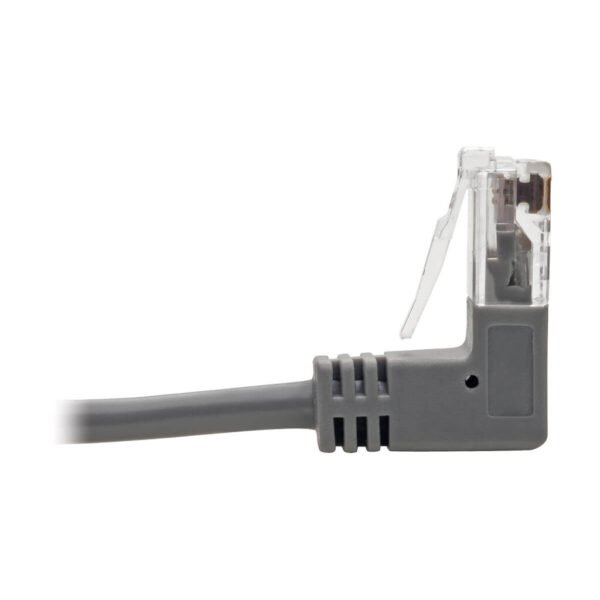 9cfc4b7e68774b88770b86a70f1fa664 Tripp Lite series Right-Angle Cat6 Gigabit Snagless Molded Slim UTP Ethernet Cable (RJ45 M/M), Gray, 2 ft. (0.61 m)