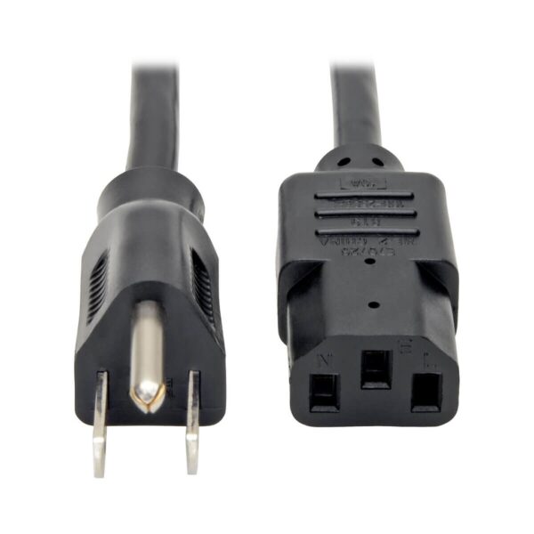 9d0c5bab311dcd249a987541a83fbe4b Tripp Lite series Desktop Computer Power Cord, NEMA 5-15P to C13, 5-Pack - 10A, 125V, 18 AWG, 2 ft. (0.61 m), Black - P030-002-5