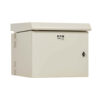 9d0d75c32d23cf4673c396d7b3952037 Tripp Lite series SmartRack Industrial Enclosure - NEMA 3R, Wall Mount, Metal, Locking, Hinged Back, Fan With Thermal Switch, 32 in. Depth, 9U, Gray