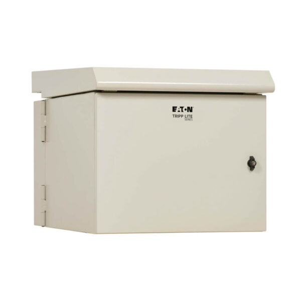 9d0d75c32d23cf4673c396d7b3952037 Tripp Lite series SmartRack Industrial Enclosure - NEMA 3R, Wall Mount, Metal, Locking, Hinged Back, Fan With Thermal Switch, 32 in. Depth, 9U, Gray