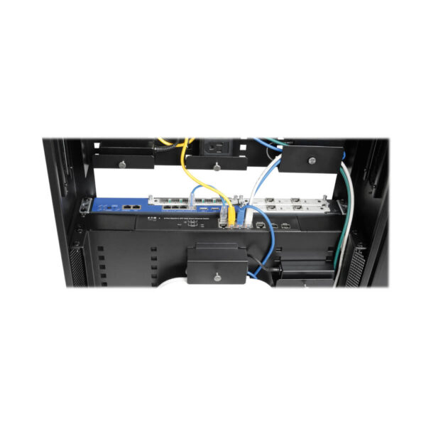 9ddc1f349b8095146e25e2ee5f158b59 Tripp Lite series SmartRack 5U Low-Profile Vertical-Mount Switch-Depth Wall-Mount Structured Wiring Enclosure, Adjustable Equipment Brackets