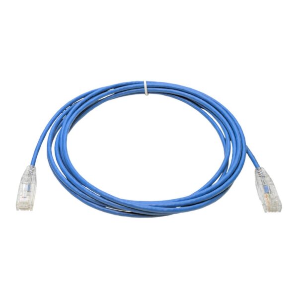 Tripp Lite series Cat6 Gigabit Snagless Slim UTP Ethernet Cable (RJ45 M/M), PoE, Blue, 10 ft. (3.05 m)