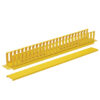 Tripp Lite series Horizontal Cable Manager - Finger Duct with Cover, Yellow, 1U