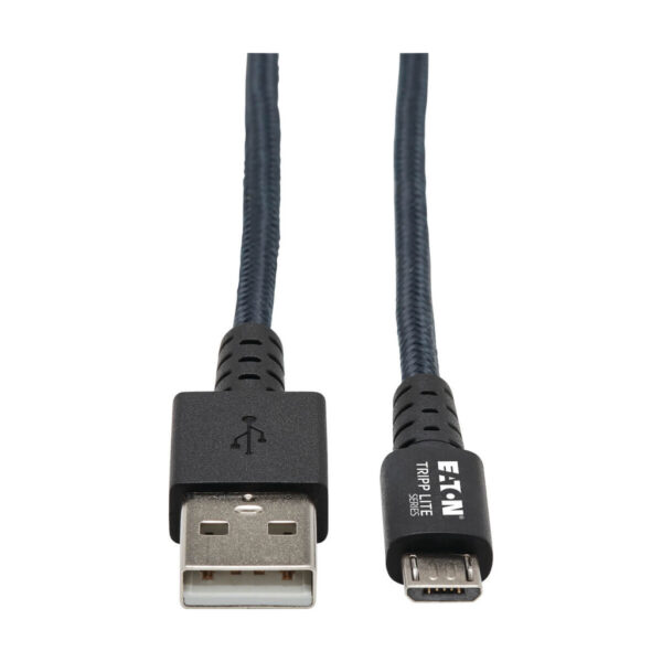 9e496d94a266b1608b1122b68e6a6bb0 Tripp Lite series Heavy-Duty USB 2.0 USB-A to Micro-B Cable - M/M, UHMWPE and Aramid Fibers, Gray, 6 ft. (1.83 m)