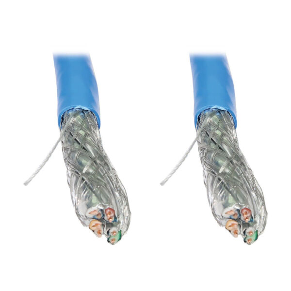Tripp Lite series Cat8 25G/40G Solid Core S/FTP Bulk Ethernet Cable, CMR Rated, Blue, 1000 ft. (305 m)