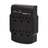 Tripp Lite series 6-Outlet Surge Protector, Direct Plug-In, 750 Joules, Diagnostic LED, Black