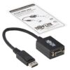 Tripp Lite series DisplayPort to VGA Active Adapter Video Converter (M/F), 6-in. (15.24 cm), 50 Pack