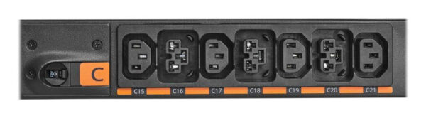 Eaton Single-Phase Metered Input Rack PDU G4, 208V, 42 Outlets, 24A, 5.8kW, L6-30 Input, 10 ft. Cord, 0U Vertical