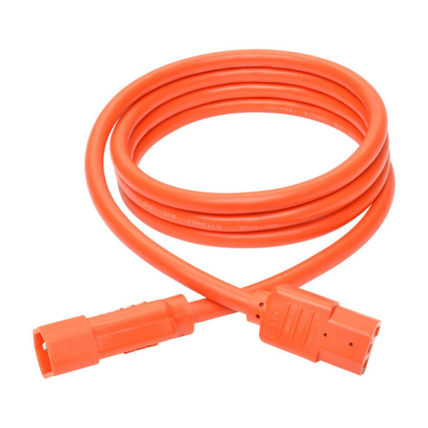 9eebef64e7aae4f104464616603de3ea Tripp Lite series Heavy-Duty PDU Power Cord, C13 to C14 - 15A, 250V, 14 AWG, 6 ft. (1.83 m), Orange