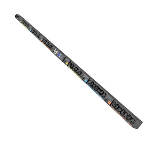 Eaton Universal-Input Metered PDU G4, 208V and 415/240V, 42 Outlets, Input Cable Sold Separately, 72-Inch 0U Vertical