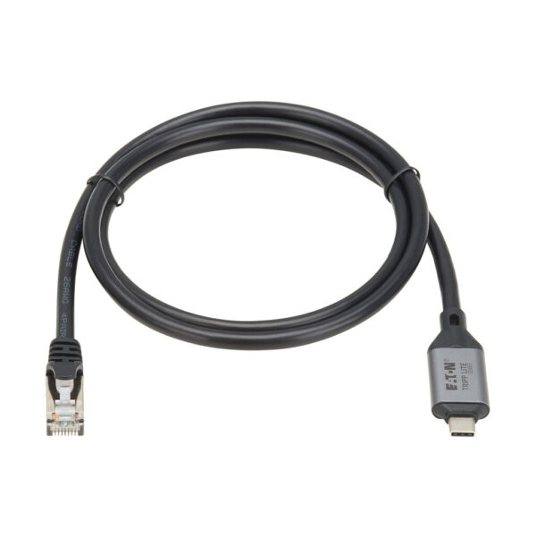 Tripp Lite series USB-C to RJ45 Gigabit Ethernet Cable (M/M) - USB 3.2 Gen 1, 1 m (3.3 ft.)