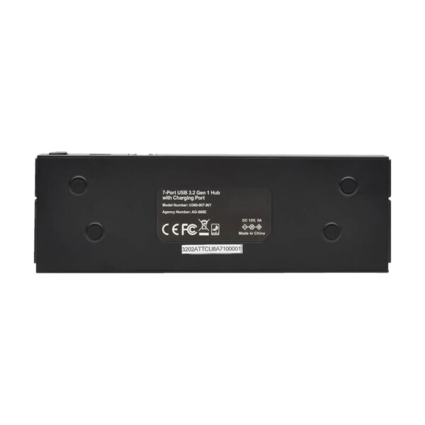 Tripp Lite series 7-Port USB-A Mini Hub - USB 3.x (5Gbps), International Plug Adapters