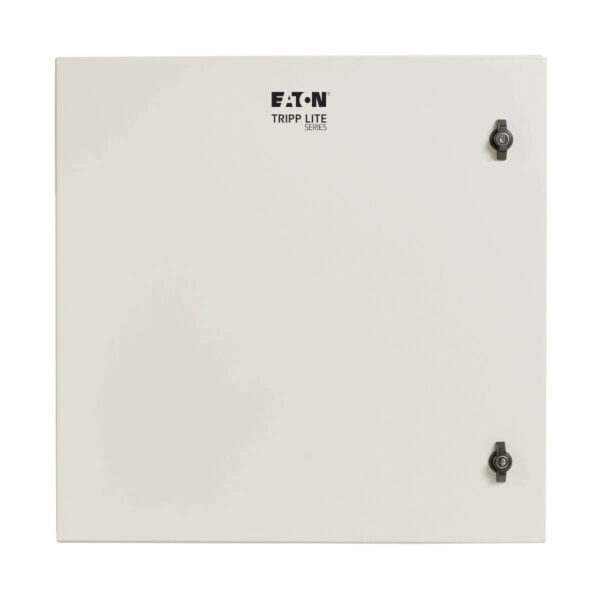 Tripp Lite series SmartRack Industrial Enclosure with Lock - NEMA 4, Wall Mount, Metal Construction, Hinged Back, 28 in. Depth, 12U, Gray