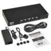 Tripp Lite series 4-Port HDMI Dual-Display KVM Switch - 4K 60 Hz, USB 3.2 Gen 1, HDCP 2.2, USB Sharing, TAA