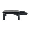 Tripp Lite series Monitor Riser for Desk, 15 x 9 in. - Height Adjustable, Storage Drawer, Metal, Black
