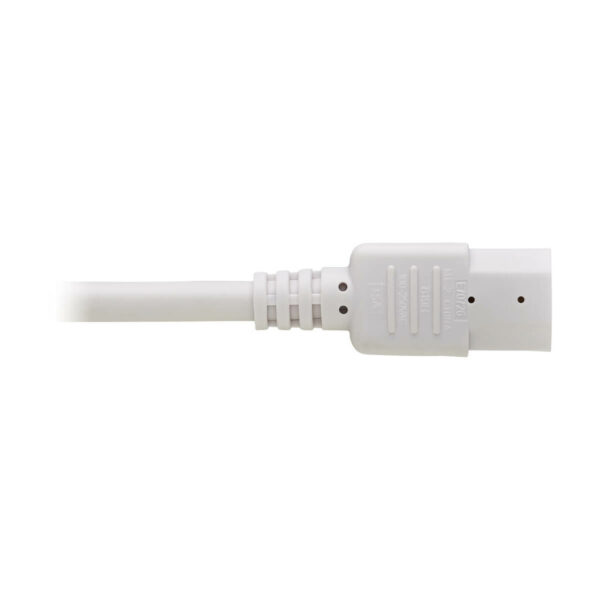 Tripp Lite series Power Cord C14 to C15 - Heavy-Duty, 15A, 250V, 14 AWG, 6 ft. (1.83 m), White