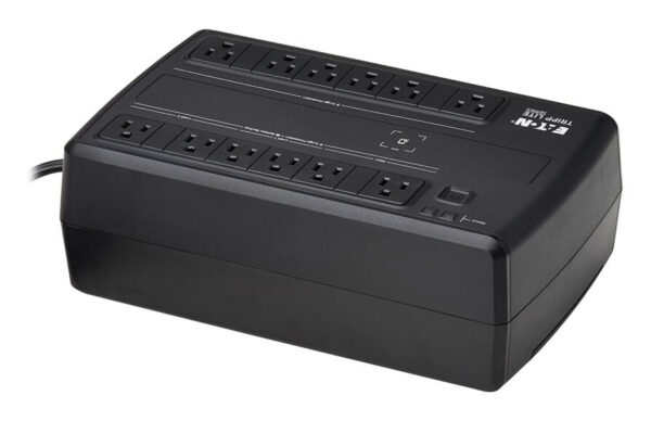 Tripp Lite 750VA 450W 120V Line-Interactive Cloud-Connected UPS, 12 5-15R Outlets (6 Surge-Only), 5-15P Plug, Desktop - AVR750UNC